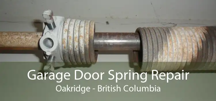 Garage Door Spring Repair Oakridge - British Columbia