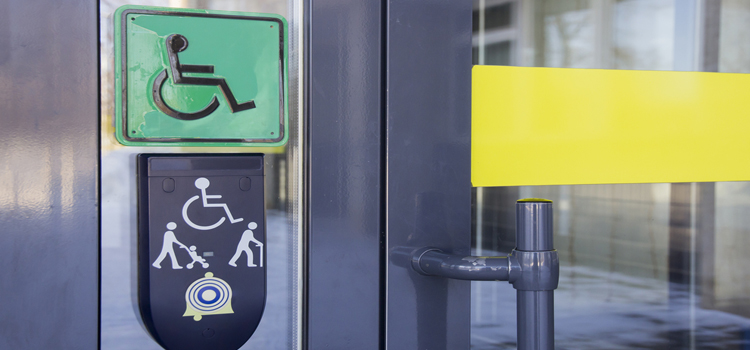 automatic handicap door opener in Financial District